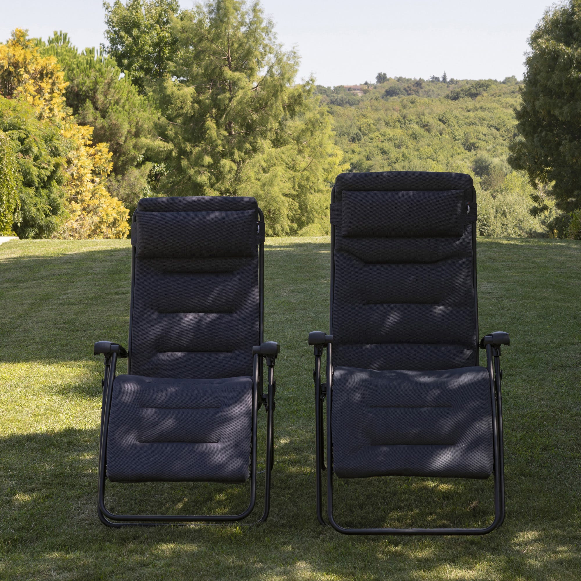 Gepolsterde Zero-Gravity Relaxstoel - Rsx Clip - AirComfort® - Zwart Acier