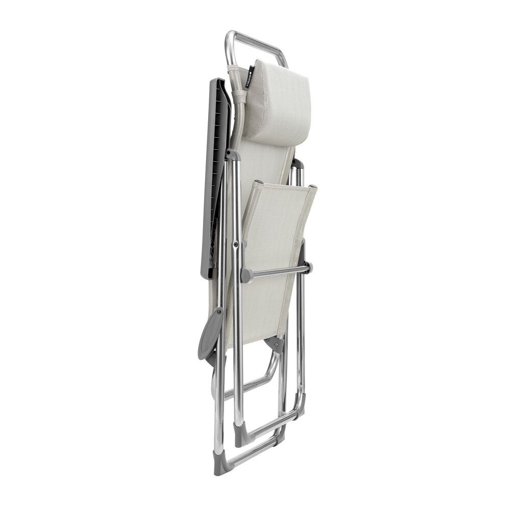 multi-positie Vouwstoel XL - Alu Cham XL - Batyline® Iso - Beige Seigle
