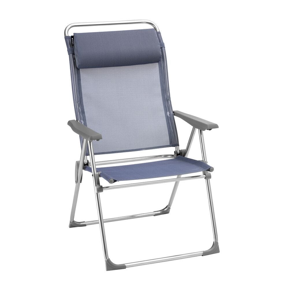 multi-positie Vouwstoel XL - Alu Cham XL - Batyline® Iso - Blauw Ocean