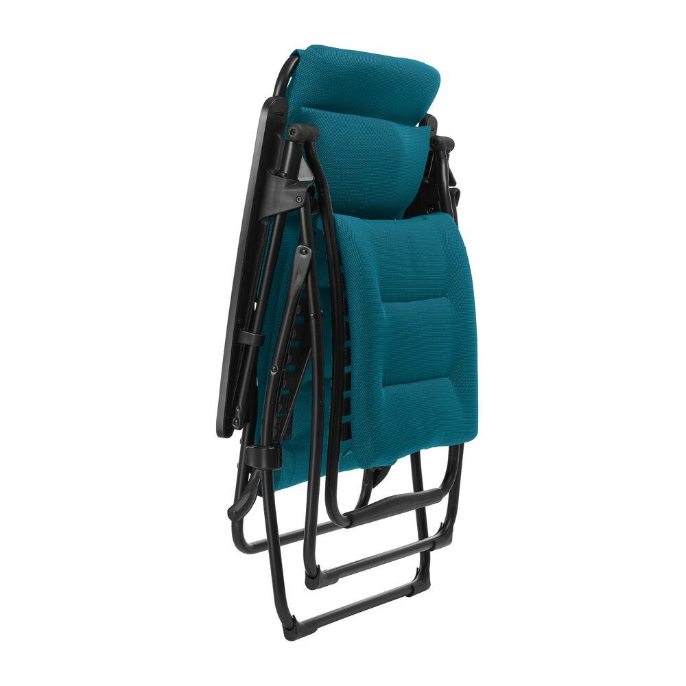 Gepolsterde Zero-Gravity Relaxstoel - Futura - AirComfort® - Blauw Coral Blue